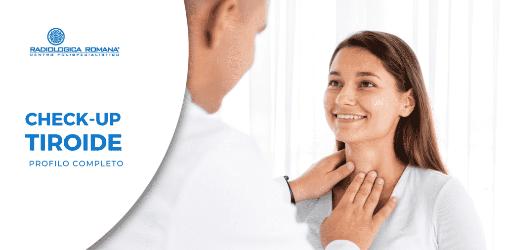 dottore visita la tiroide della paziente Check up Tiroide profilo completo pacchetti promozioni